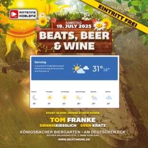 Beats Beer Wine am Deutschen Eck 1zu1 2025 Wetter
