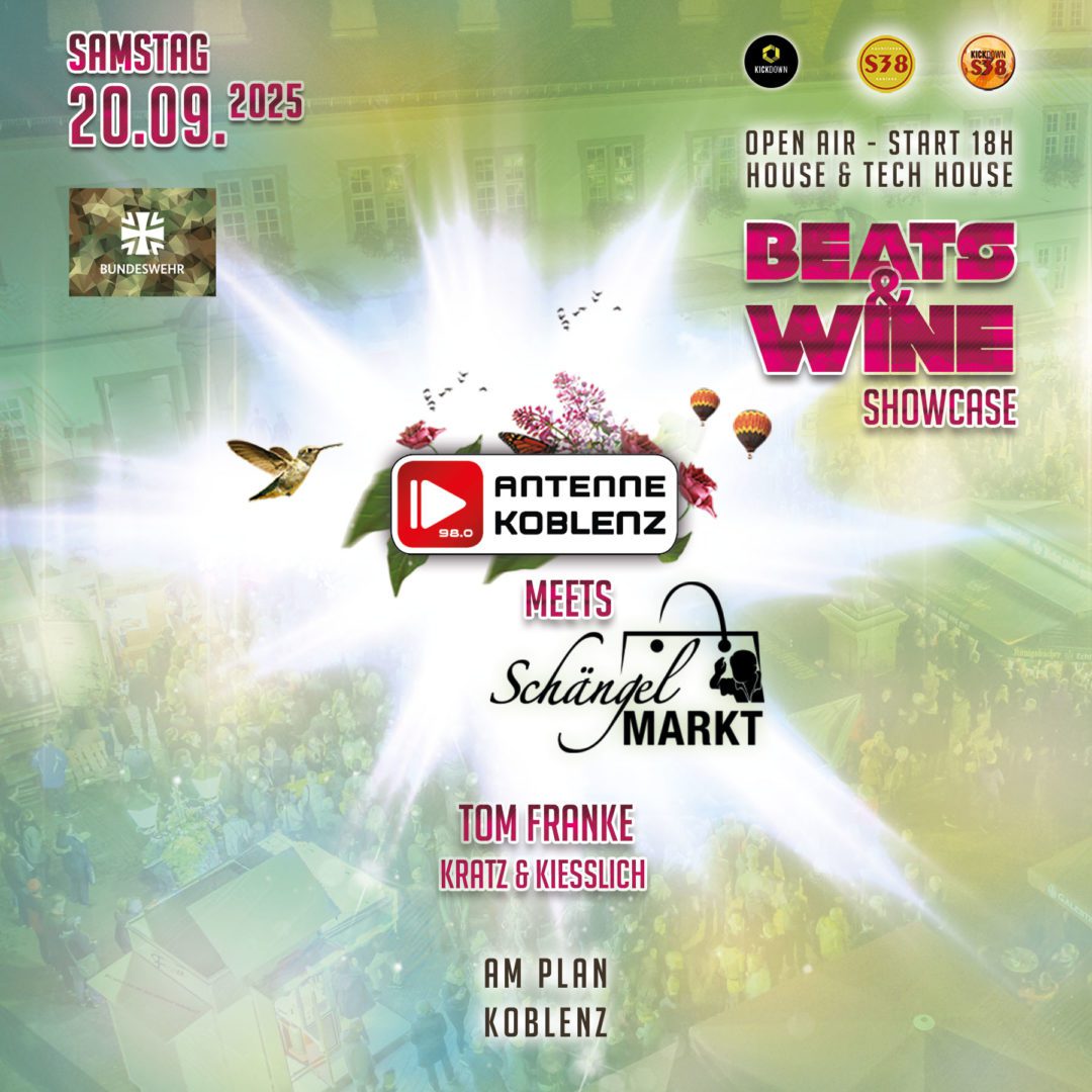 🎶 Beats & Wine Open Air – Schängelmarkt Koblenz 2025 7 Beats Whine V1 2025 Schaengel Markt 1zu1