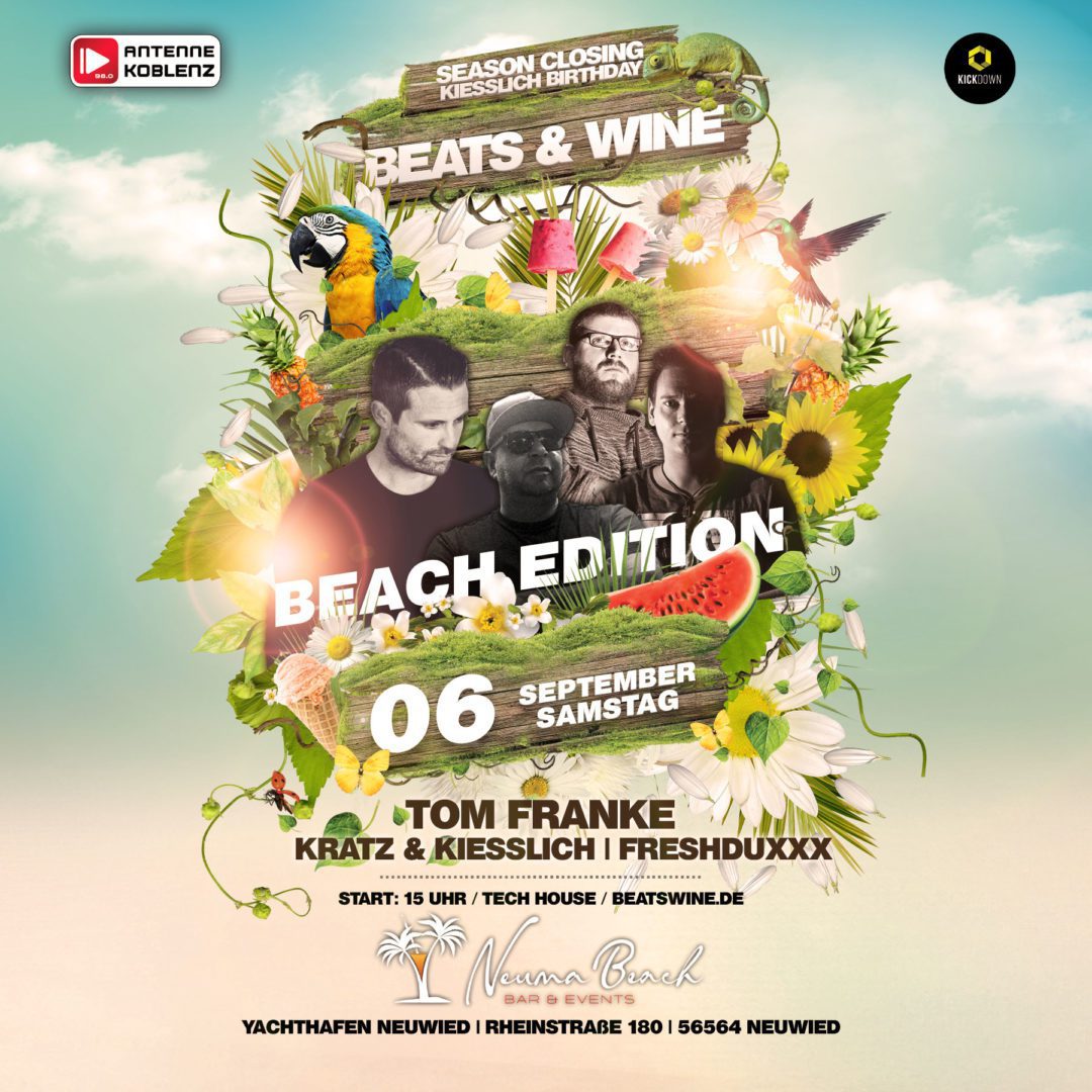 🌴 Beats & Wine – BEACH EDITION – SEASON CLOSING 2025