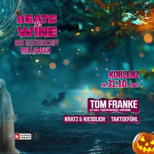 Beats & Wine - Festival | Weingut | Boot 40 Beats Wine Das Geisterschiff Halloween Koblenz InstaBeitrag V1 08 2025 3