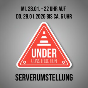 Server Umstellung Kickdown